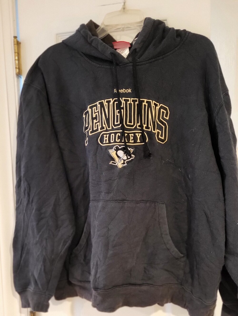 Reebok Pittsburgh Penguins Black Crewneck Hoodie